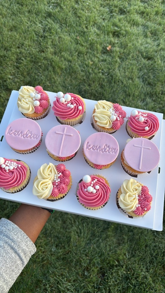 12 baptism cupcakes in Kells