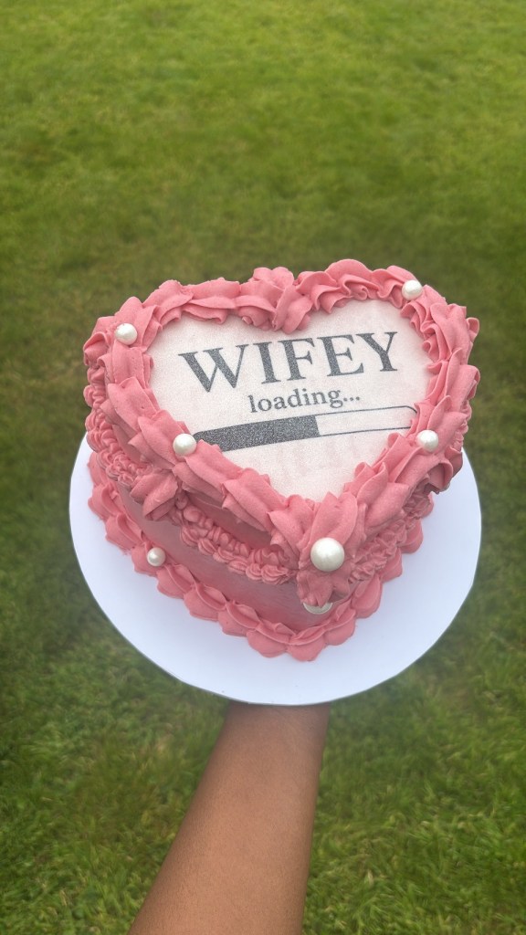 Heart shaped cake in Meath
