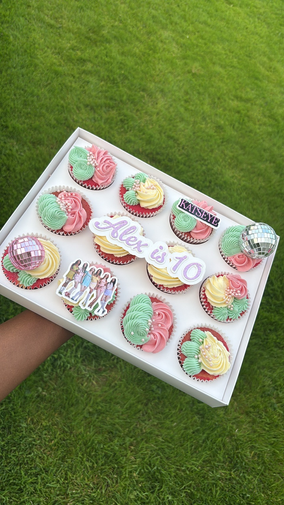 Custom cupcakes in Meath with personalised toppers